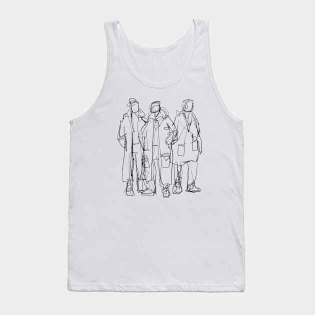 3 Homies Tank Top by Steeze Abiola